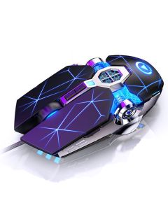 G3OS Wired RGB Gaming Mouse, Laser Sensor, Mute, Black